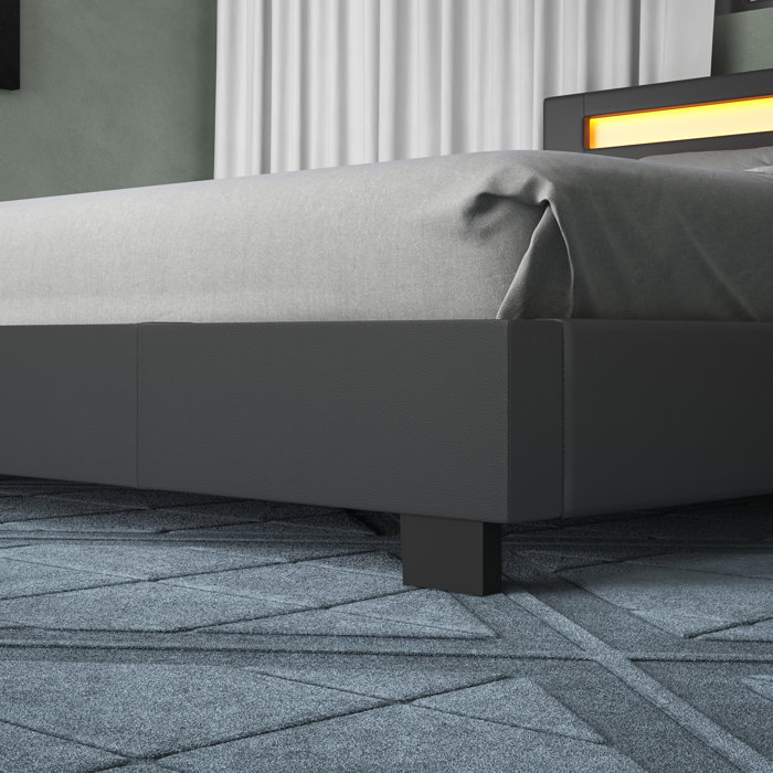 Orren Ellis Aughe Upholstered Platform Bed & Reviews Wayfair